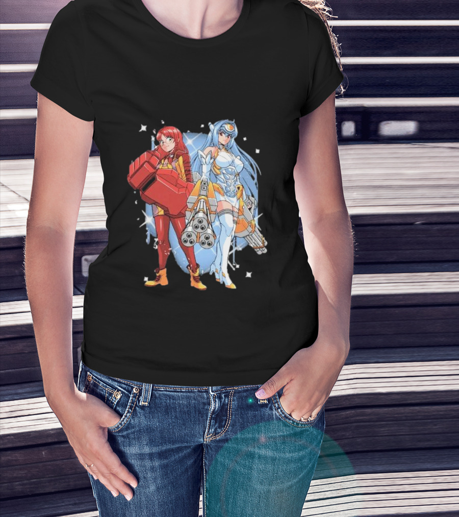Space Journey Coinbox Anime Duo With Armor And Weapons T-Shirt