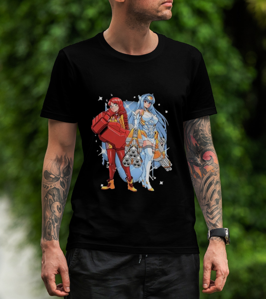 Space Journey Coinbox Anime Duo With Armor And Weapons T-Shirt