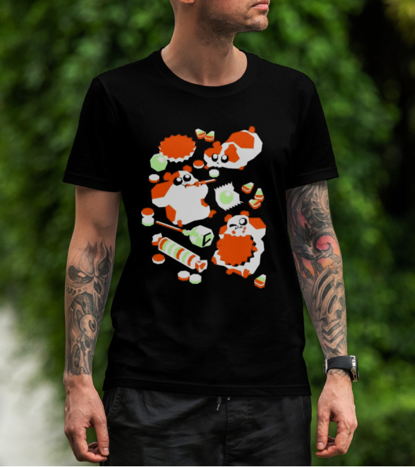 Trick Or Squeak Hamsters With Candy Madness Andy Kluthe T-Shirt