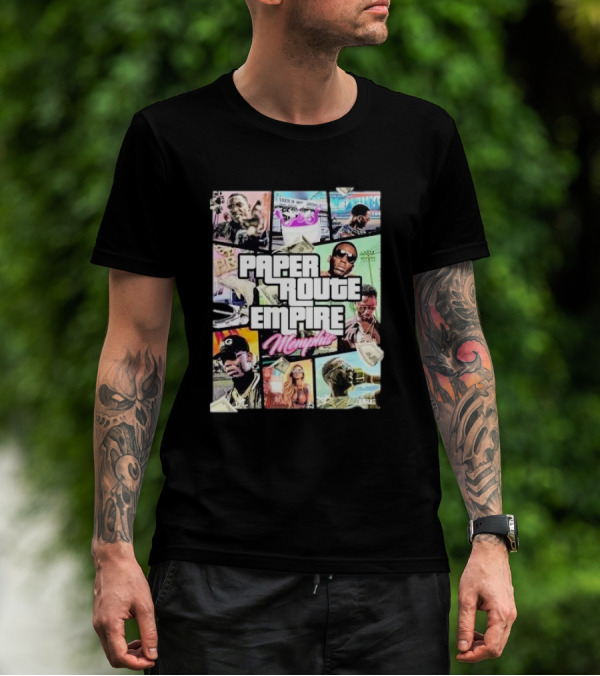 Young Dolph Paper Route Empire Memphis GTA T-Shirt