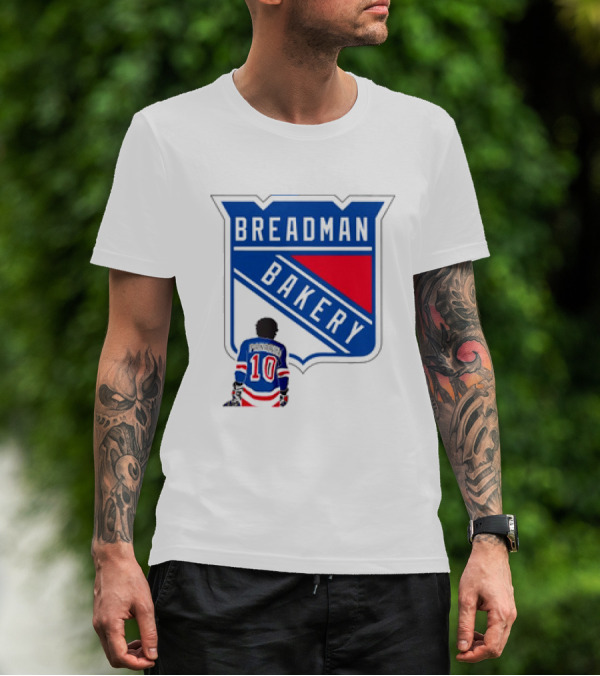 Breadman Bakery Artemi Panarin 10 True Blue New York Rangers Fan T-Shirt