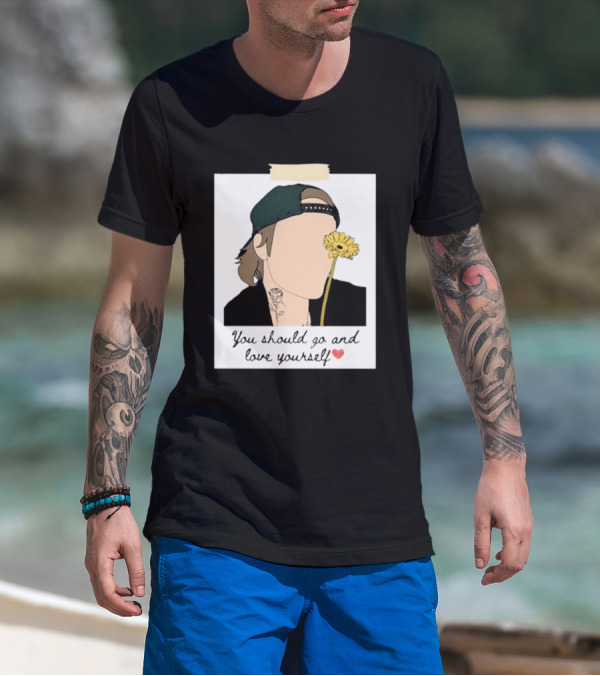 You Should Go And Love Yourself Justin Bieber Flower T-Shirt