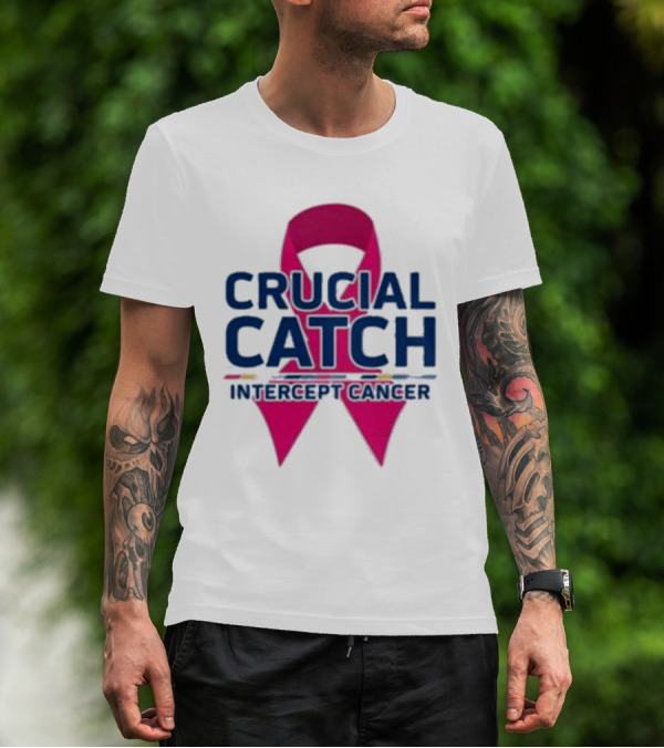 Crucial Catch Intercept Cancer Pink T-Shirt