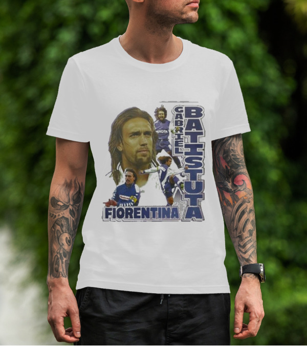 Gabriel Batistuta Fiorentina Football Legend T-Shirt
