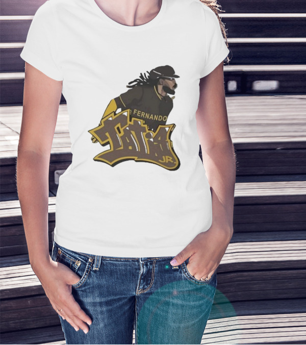 San Diego Padres Fernando Tatis Jr Player Graffiti T-Shirt
