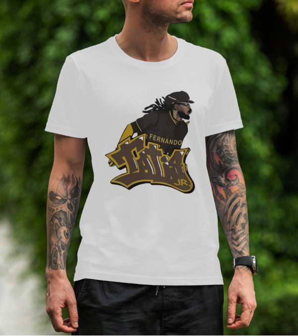 San Diego Padres Fernando Tatis Jr Player Graffiti T-Shirt