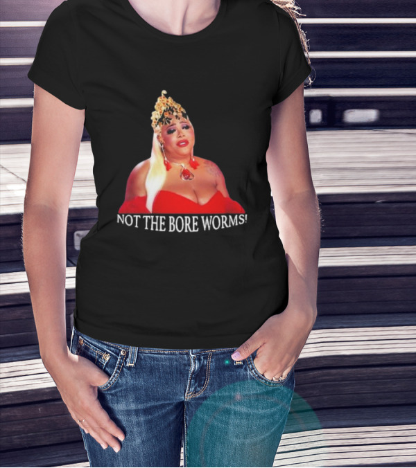 Katya Zamo TS Madison Not The Bore Worms Iconic Red Dress T-Shirt