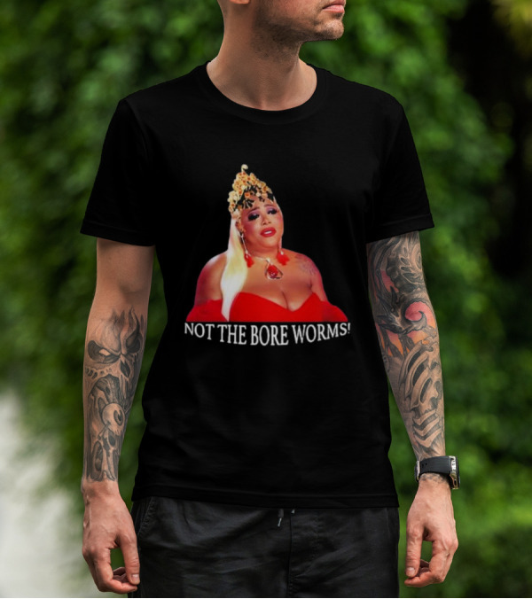 Katya Zamo TS Madison Not The Bore Worms Iconic Red Dress T-Shirt