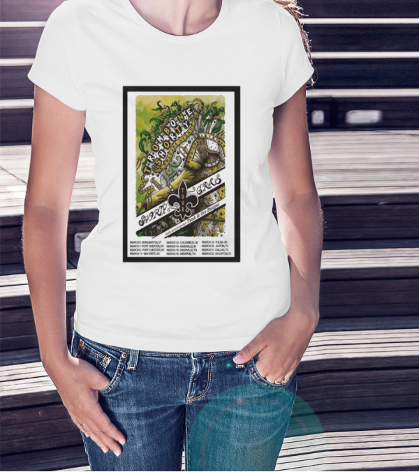 Trombone Shorty Shorty Gras Tour 2025 Funk And The Family March Burlington VT Austin TX Houston TX T-Shirt