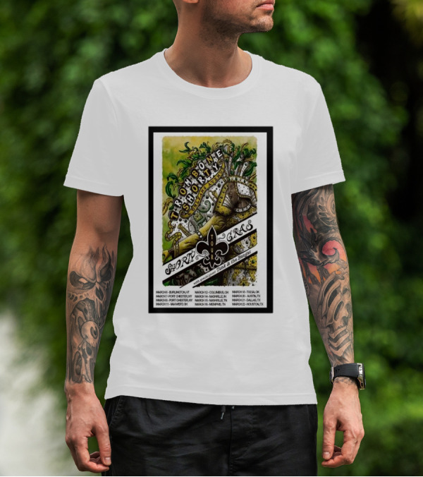 Trombone Shorty Shorty Gras Tour 2025 Funk And The Family March Burlington VT Austin TX Houston TX T-Shirt