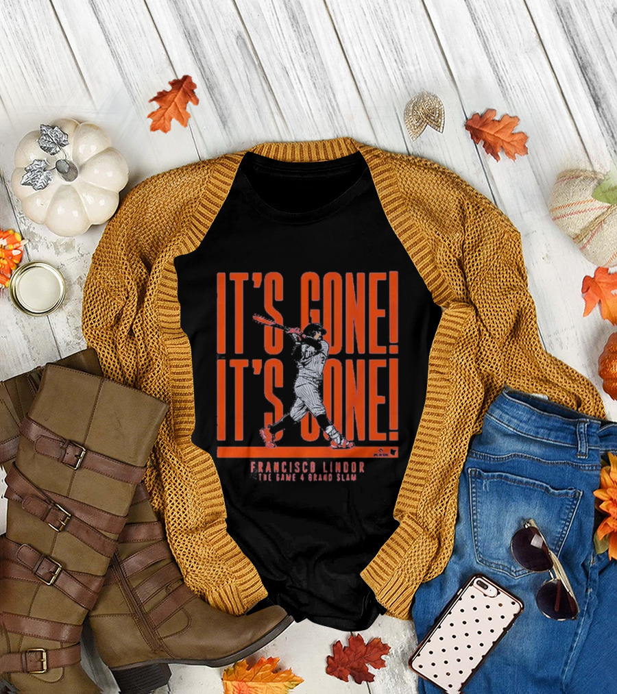 Francisco Lindor The Game 4 Grand Slam It's Gone It's Gone T-Shirt
