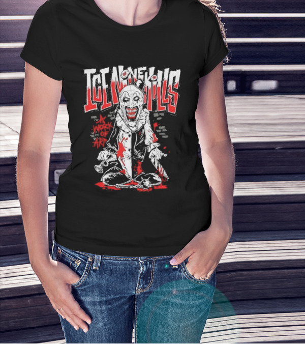 Ice Nine Kills A Work Of Art Cartoon Creepy Clown T-Shirt