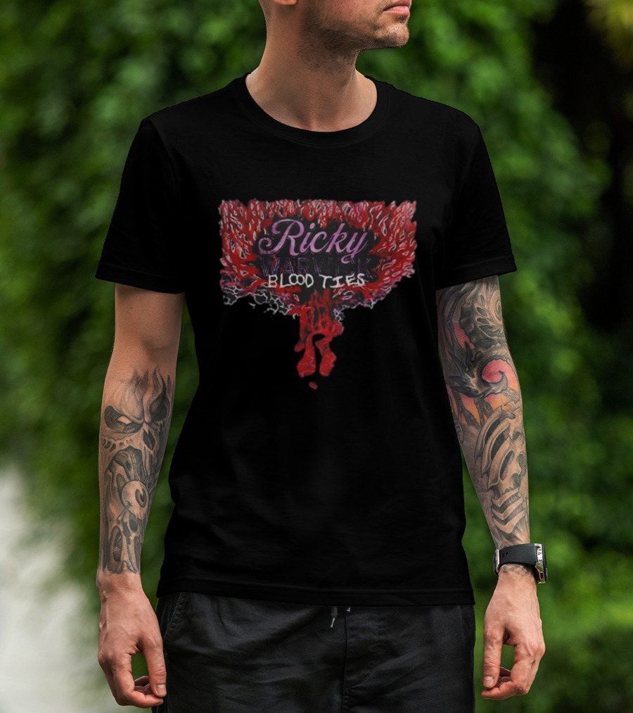 Ricky Warwick Blood Ties Red Veins And Roots T-Shirt