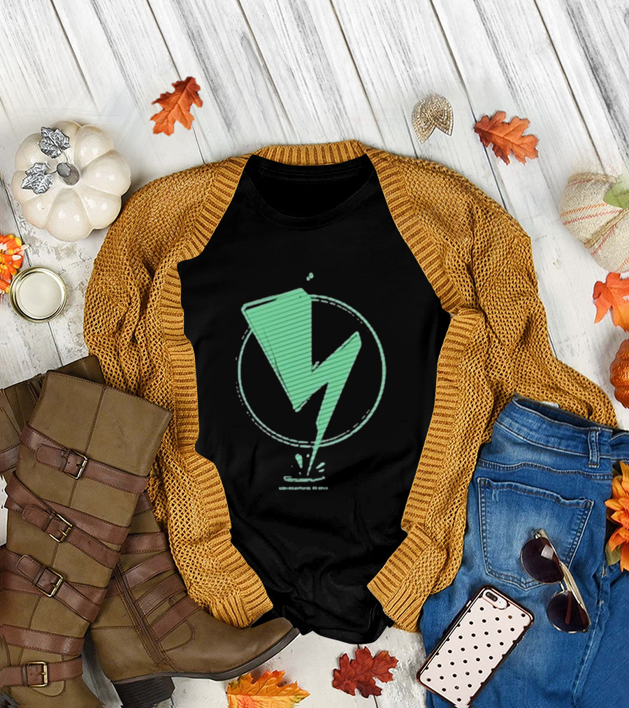 Sim The Beautiful People Lightning Bolt Circle T-Shirt