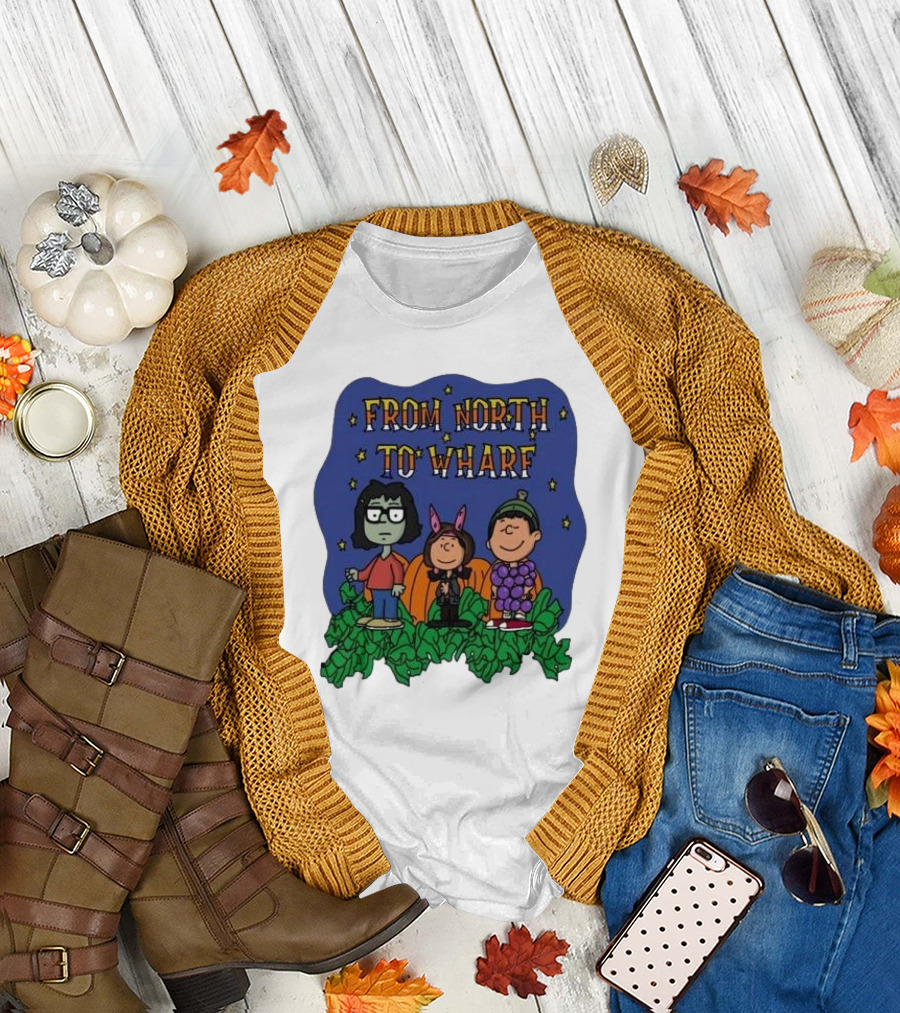 From North To Wharf Peanuts Characters Halloween Costumes T-Shirt