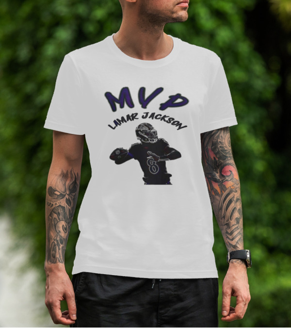 MVP Lamar Jackson Baltimore Ravens Quarterback T-Shirt