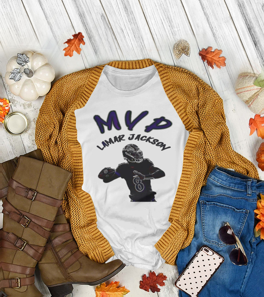 MVP Lamar Jackson Baltimore Ravens Quarterback T-Shirt