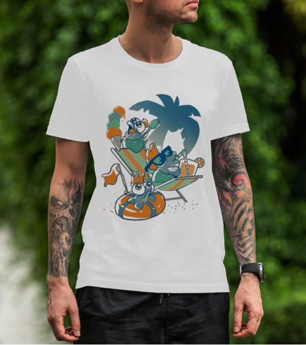 Resort Time Hanshumon Tropical Vacation Fun T-Shirt