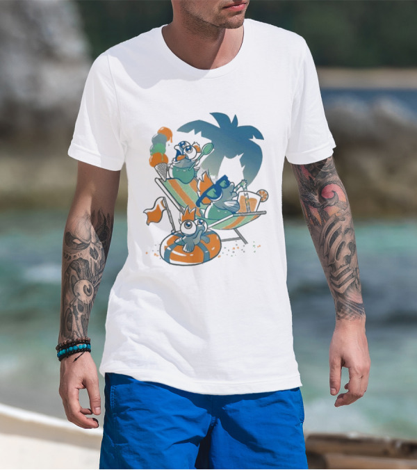 Resort Time Hanshumon Tropical Vacation Fun T-Shirt