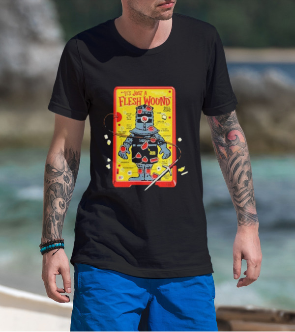 It's Just A Flesh Wound Skill Game Geek Monty Python T-Shirt