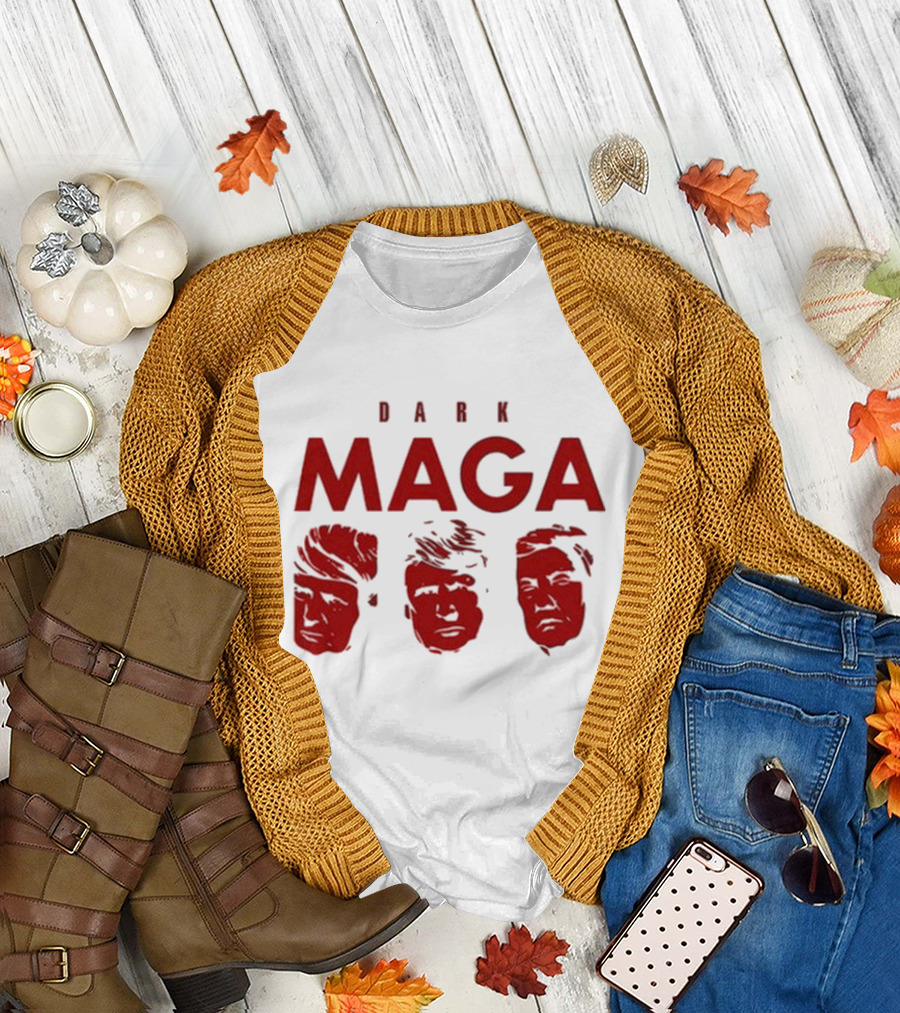 Dark MAGA Trump Trio T-Shirt