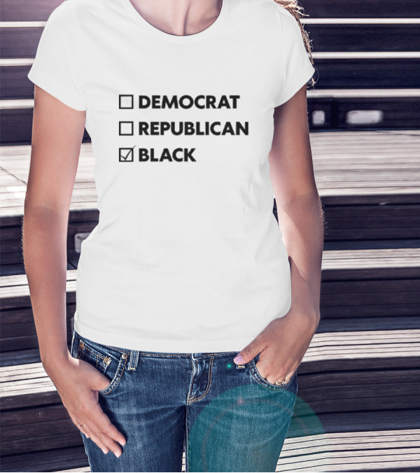 Democrat Republican Black Checkmark T-Shirt