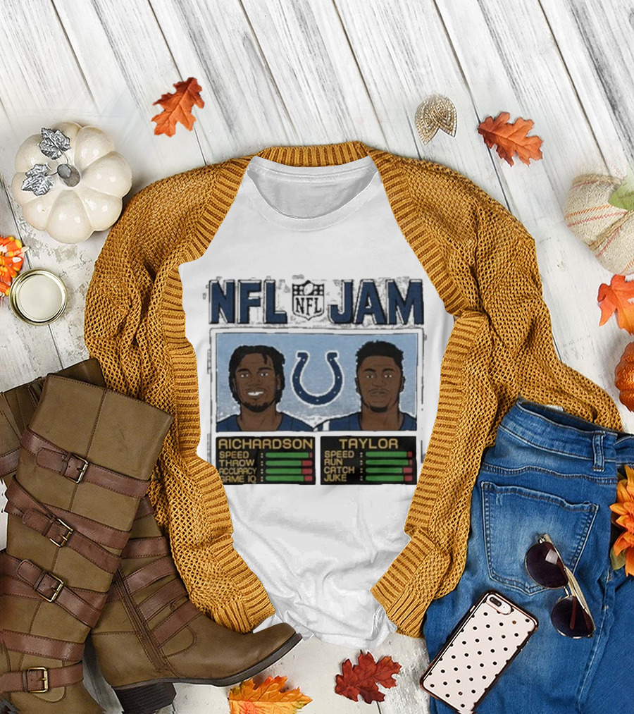 NFL Jam Colts Richardson Taylor Speed Throw Run Catch Juke Game IQ T-Shirt