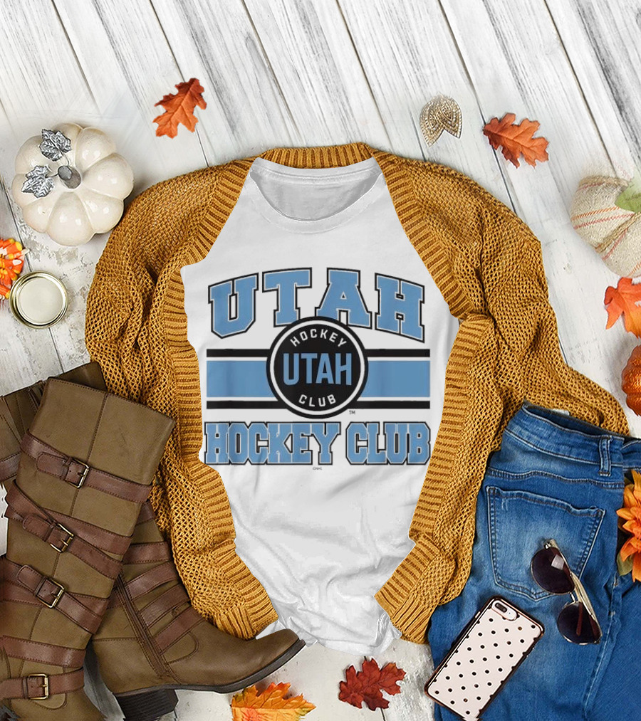 Utah Hockey Club Blue Stripe Licensed T-Shirt
