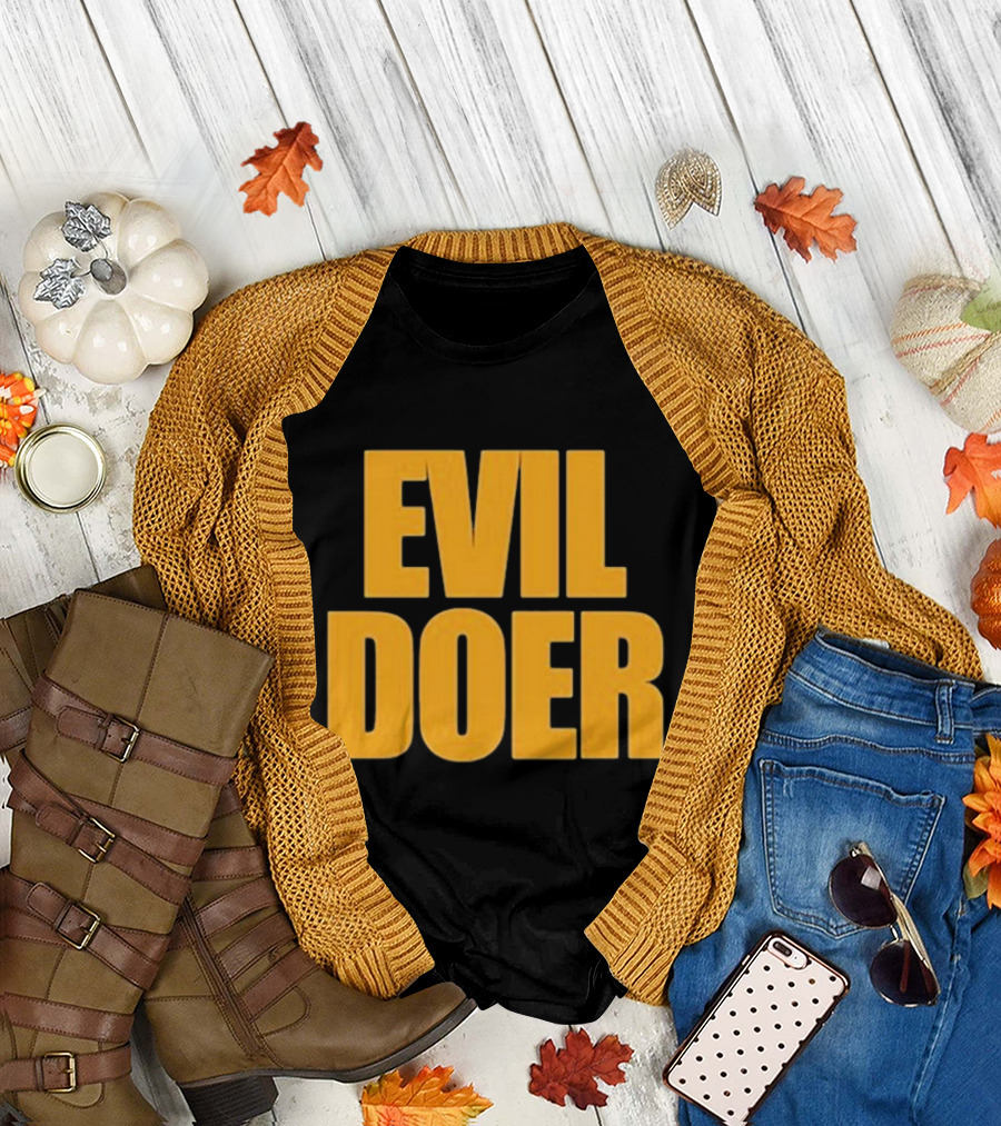 Evil Doer Green and Orange T-Shirt