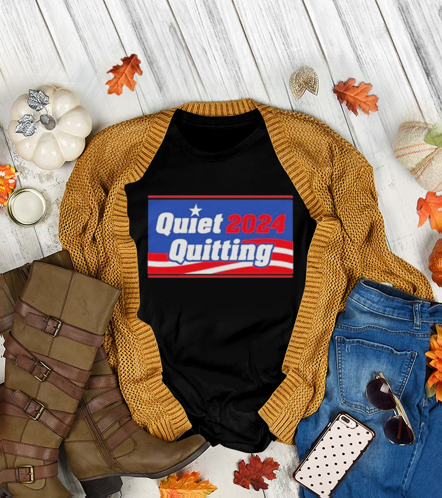 Quiet Quitting 2024 Star Stripes T-Shirt