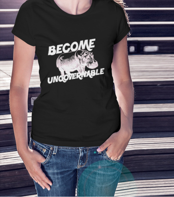 Become Ungovernable Hippo Halloween Moo Deng T-Shirt