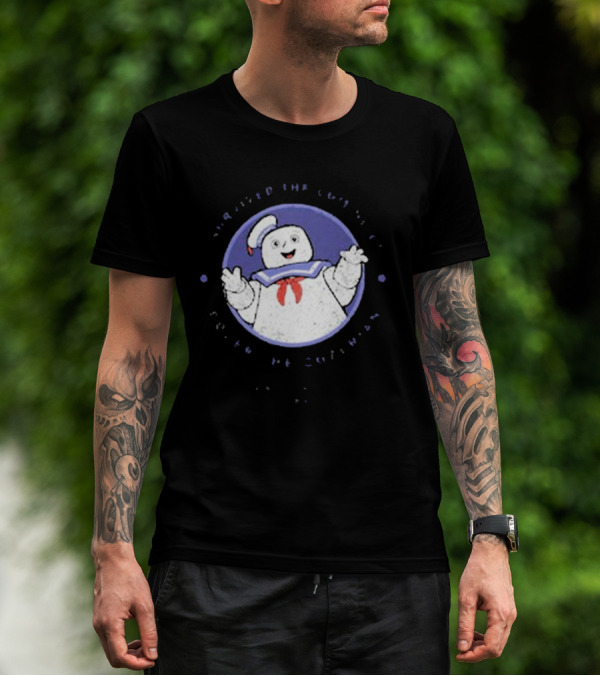 I Survived The Coming Of Gozer The Gozerian Ghostbusters Stay Puft Marshmallow Man T-Shirt
