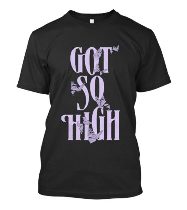 The Pretty Reckless Got So High Butterfly Text T-Shirt