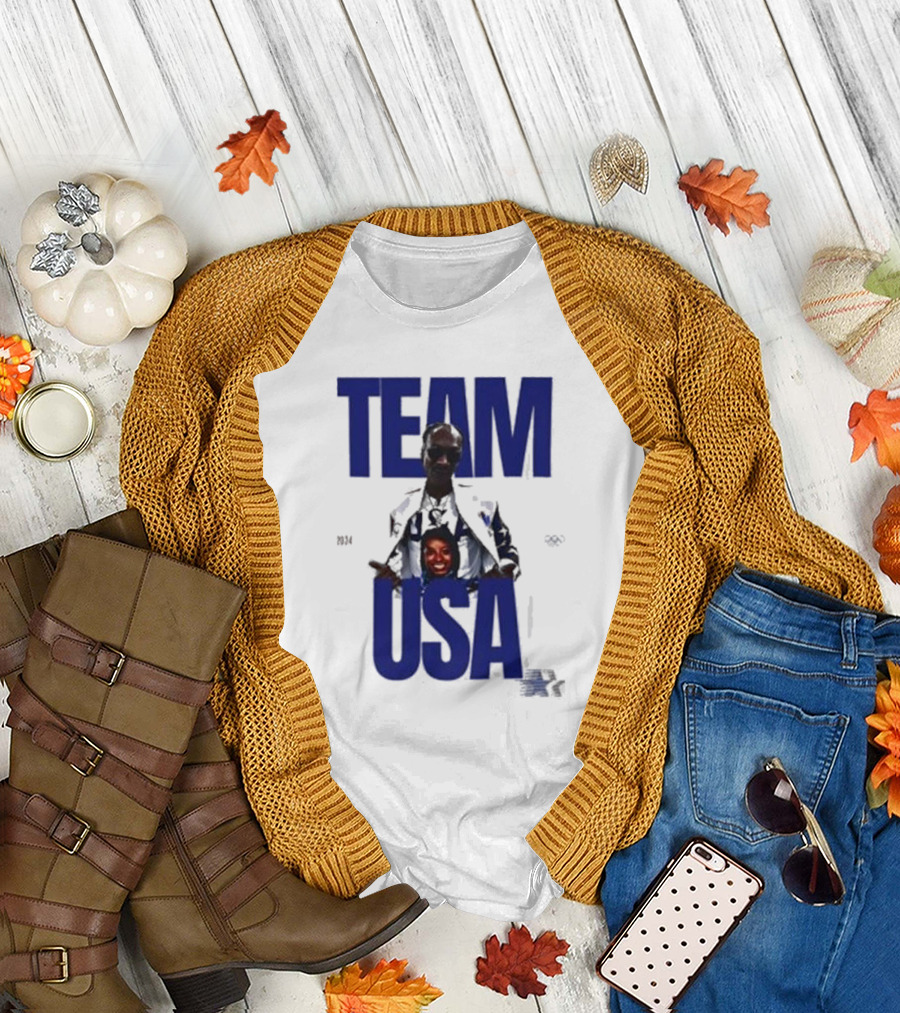 Dogg Simone Biles 2024 Team USA Paris Olympics National Team T-Shirt