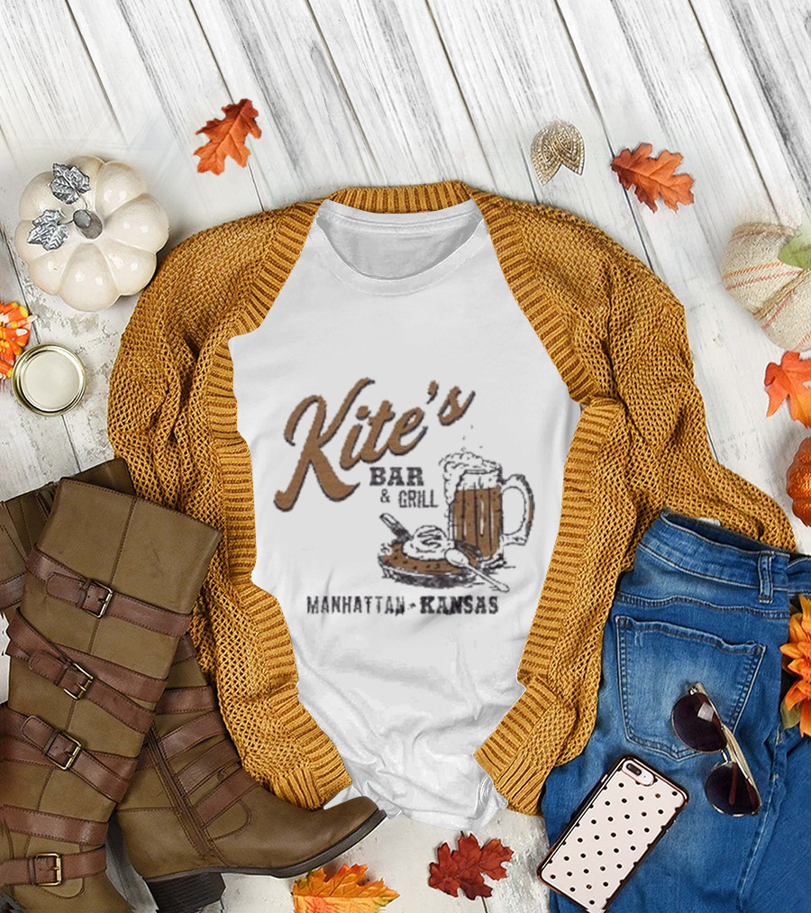 Kite's Bar and Grill Manhattan Kansas Beer and Food T-Shirt