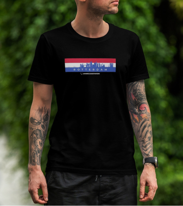 Rotterdam Skyline Longines League Nations Banner T-Shirt