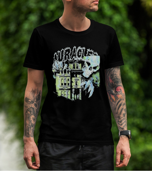 The Auracles Skeleton Haunted House Chris Brown T-Shirt