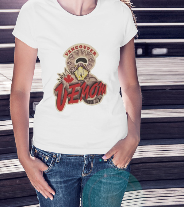Vancouver Venom Rattlesnake Maple Leaf T-Shirt