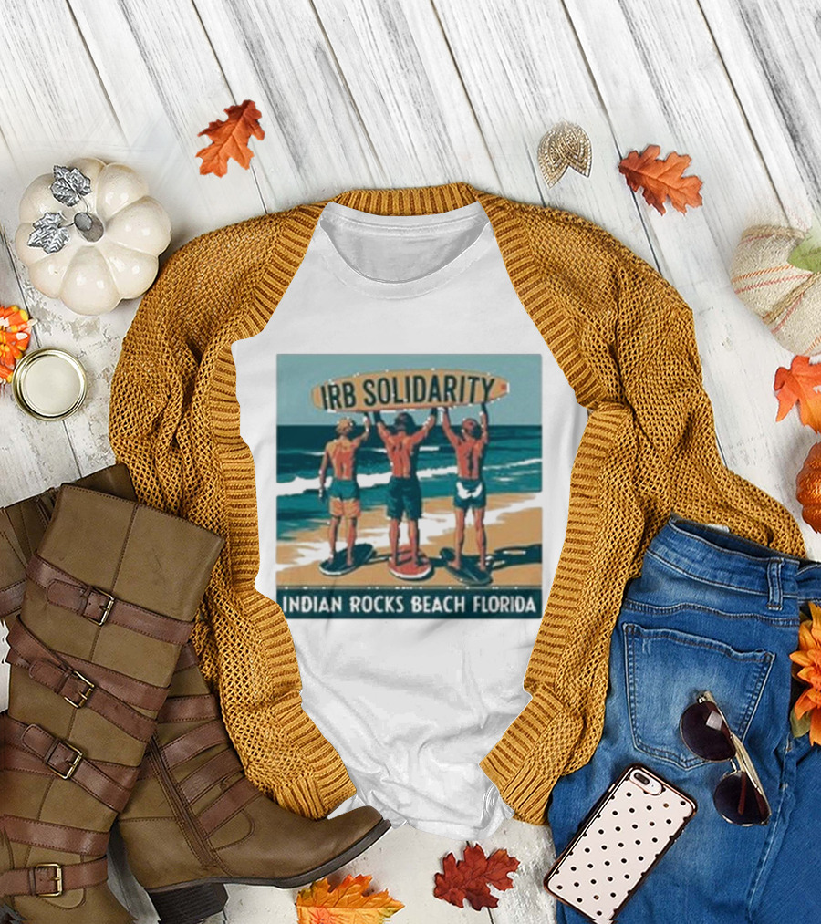 IRB Solidarity Skimboarders Indian Rocks Beach Florida Beach Scene T-Shirt