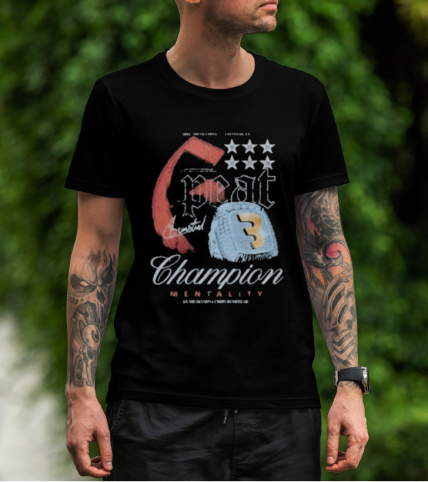 6 Peat Champion Mentality 6x Mr Olympia Chris Bumstead Star Icons T-Shirt