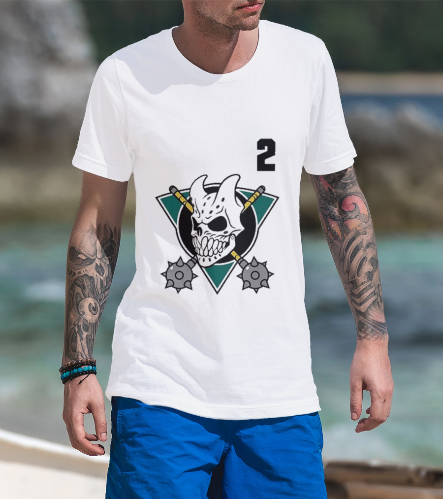 Slaughter To Prevail Hockey Skull Maces Logo 2 T-Shirt