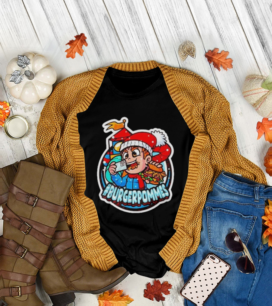 Burgerpommes Lukasbs Christmas T-Shirt