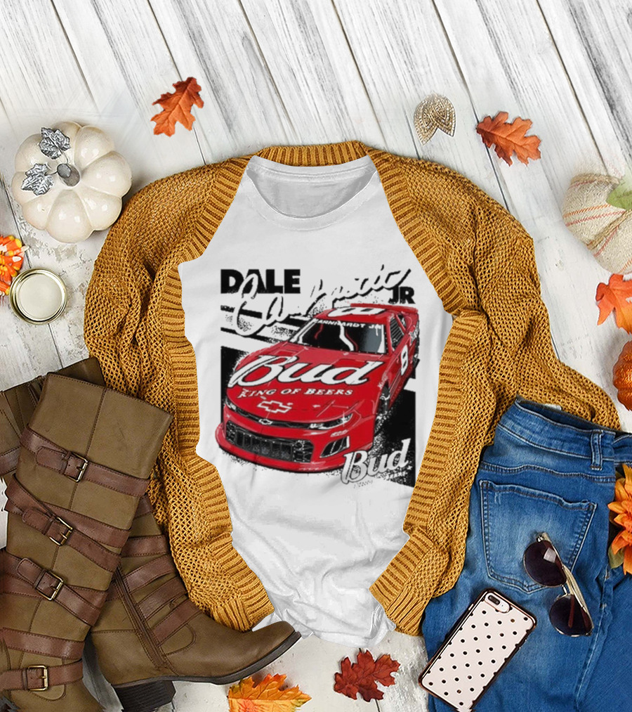 Dale Earnhardt Jr. Bud King of Beers Chevrolet 9 Racing Car T-Shirt