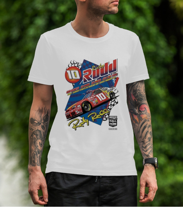 Ricky Rudd 2025 NASCAR Hall Of Fame Inductee 906 Starts 23 Wins 29 Top 5s 48 Top 10s Most Career Starts In NASCAR Cup Series Modern Era T-Shirt