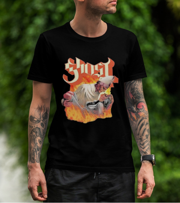 Ghost Nihil Embracing Flames T-Shirt