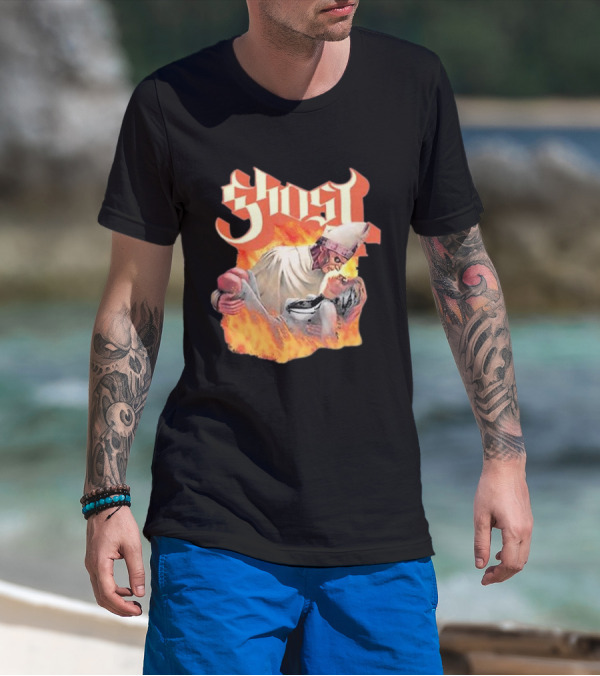 Ghost Nihil Embracing Flames T-Shirt