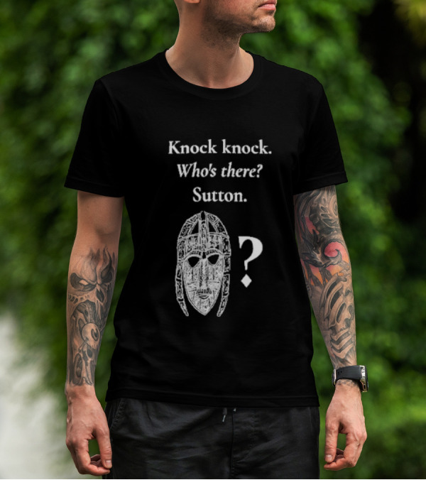 Knock Knock Who's There Sutton Helmet Image T-Shirt