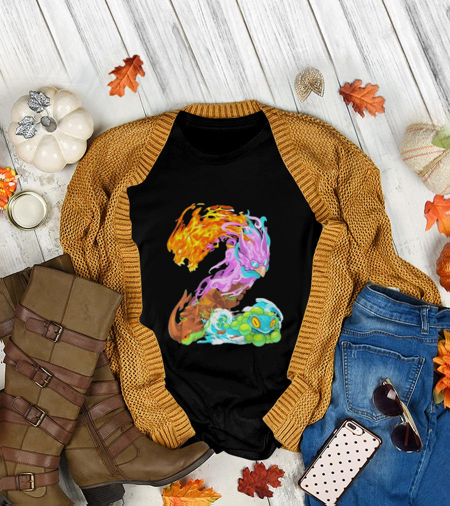 Rivals of Aether 2 Elemental Creatures Number T-Shirt