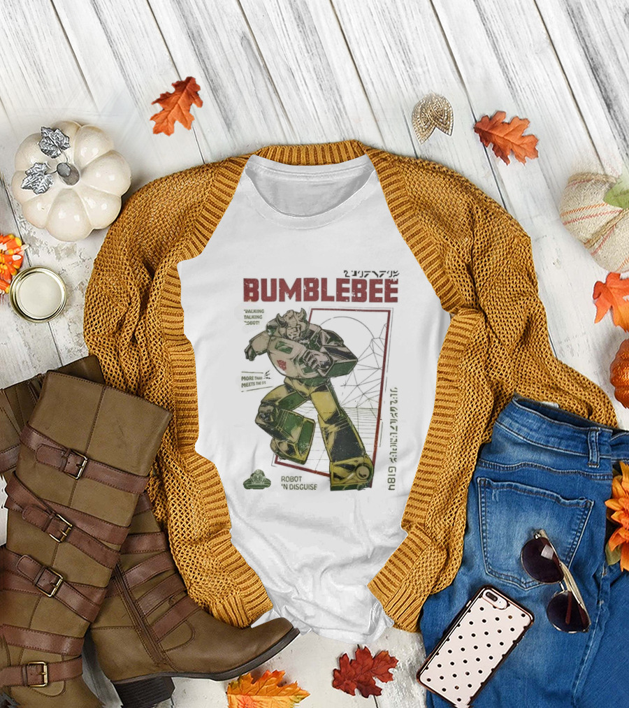 Bumblebee Walking Talking Robot More Than Meets The Eye Robot In Disguise T-Shirt