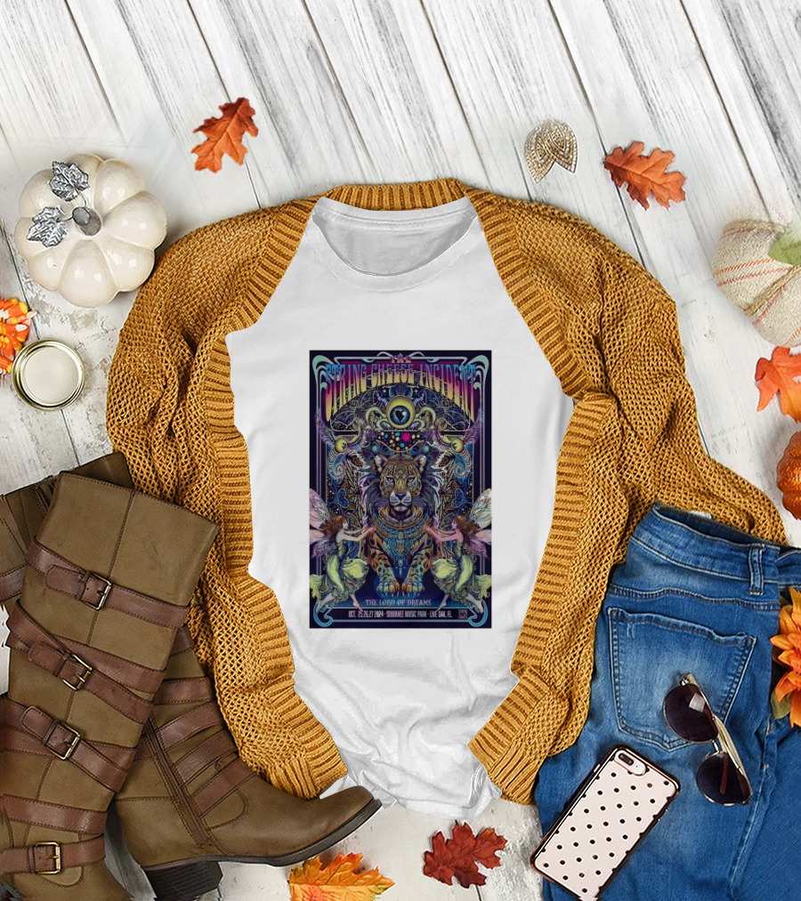 The String Cheese Incident The Lord Of Dreams Tiger Oct 25 26 27 2024 Suwannee Music Park Live Oak FL T-Shirt
